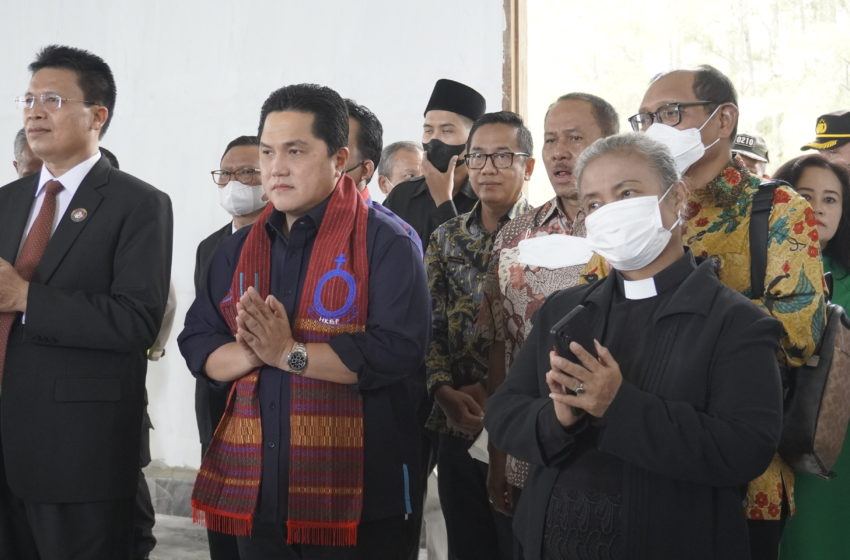  Menteri BUMN Erick Thohir Mengunjungi Kantor Pusat HKBP dan Jetun Silangit