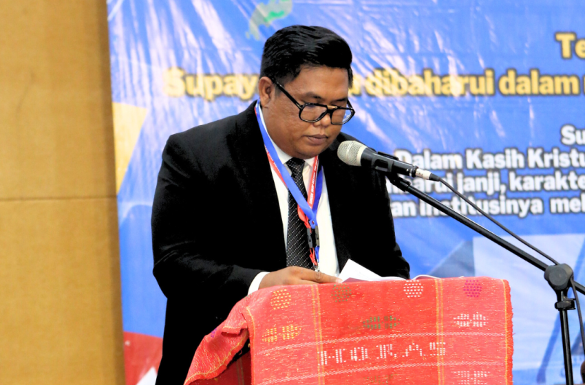  Sambutan Ketua Panitia Sinode HKBP Distrik VIII DKI Jakarta, Josua Sagala.