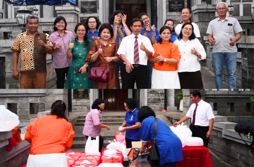  Zending HKBP Pasar Minggu Bagikan 250 Nasi Kotak Buka Puasa Pengemudi Ojol